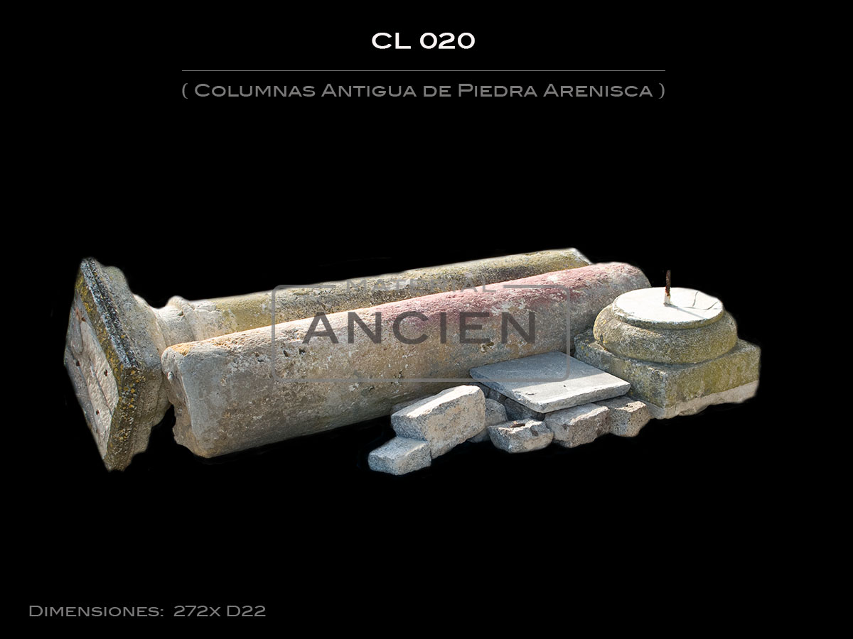 Columnas Antigua de Piedra Arenisca CL 020