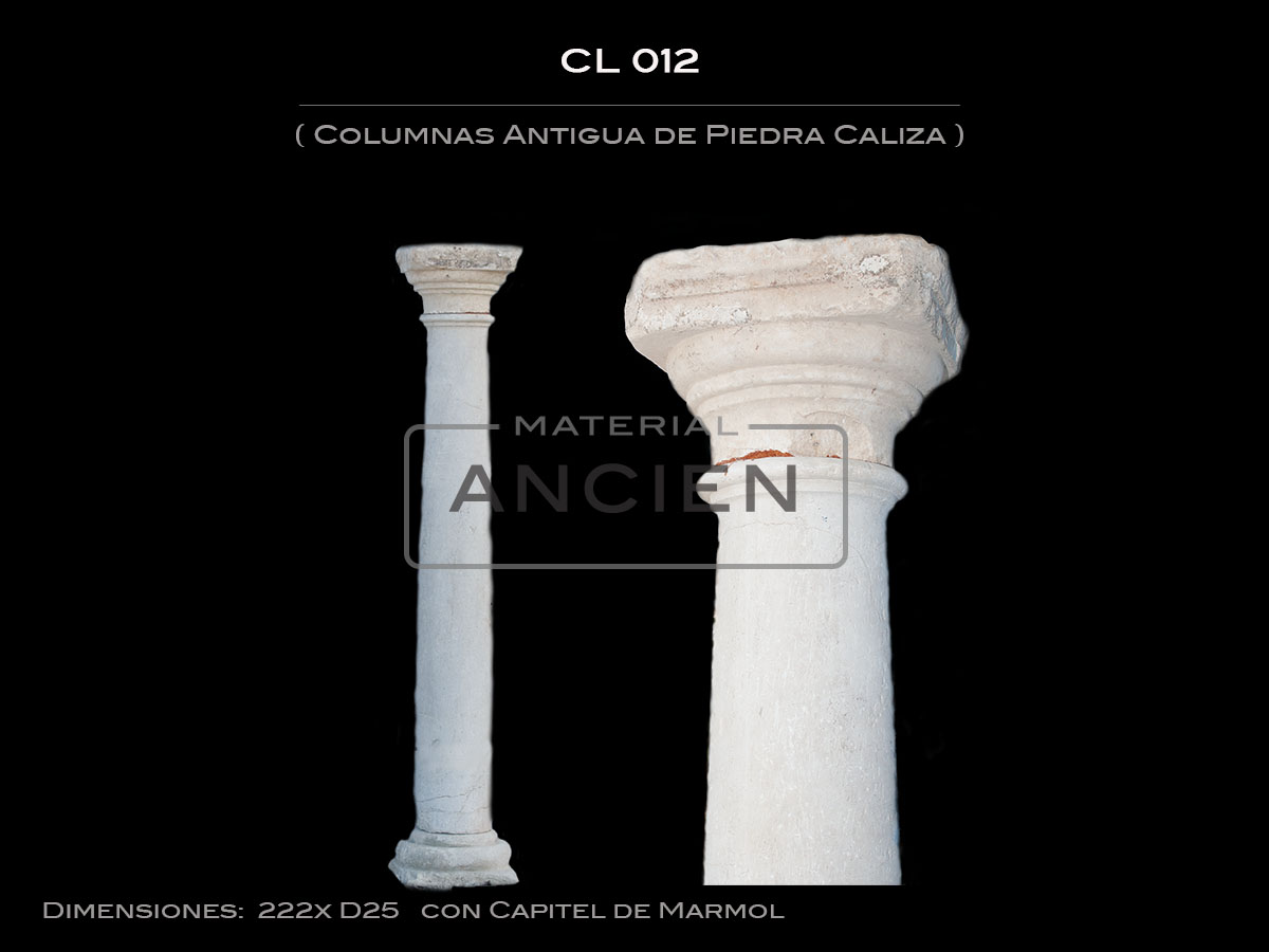 Columnas Antigua de Piedra Caliza CL-012 2
