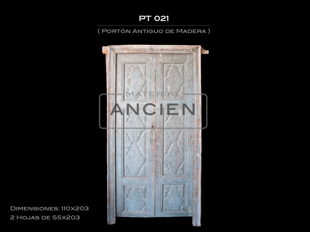 Portón Antiguo de Madera PT 021