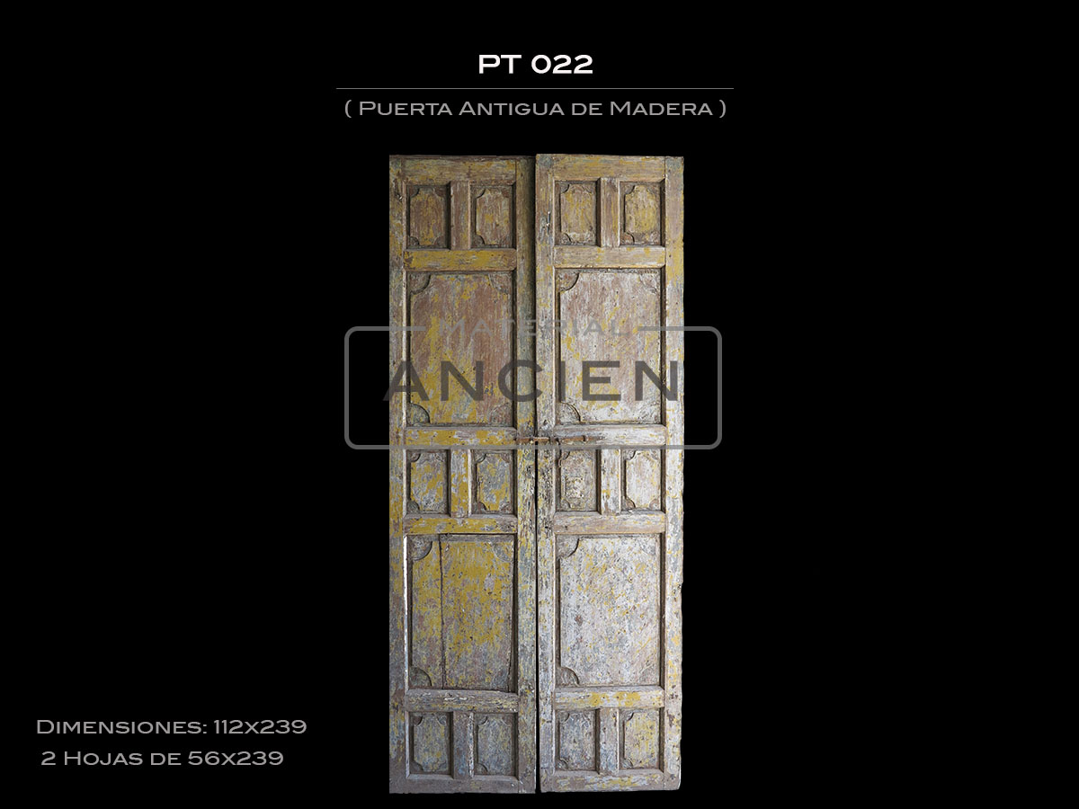 Puerta Antigua de Madera PT 022